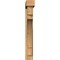 Ekena Millwork Merced Block Rough Sawn Bracket w/ Offset Brace, Western Red Cedar, 6"W x 32"D x 44"H BKT0604X32X44MRC05RWR - alternate 3
